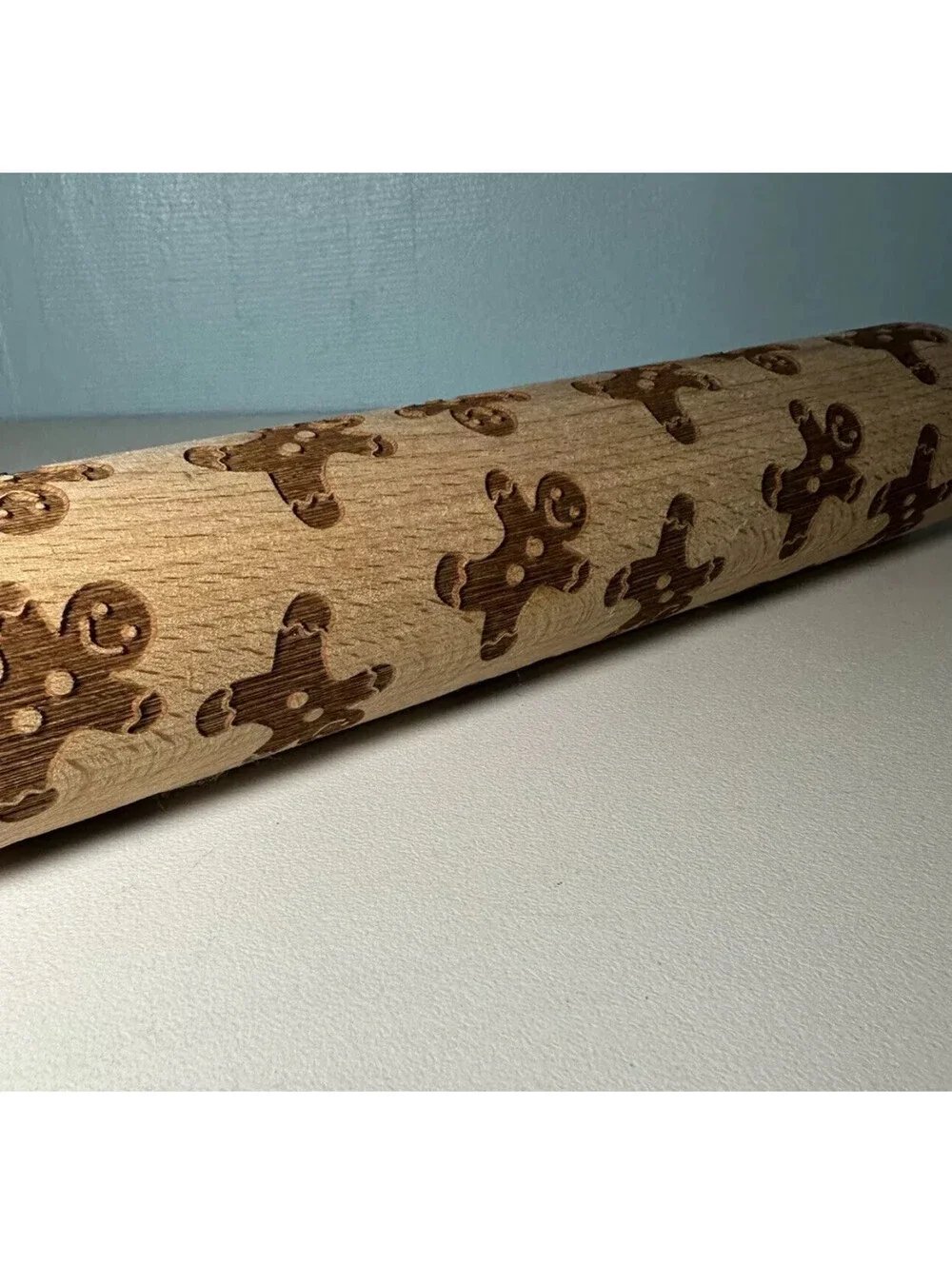Ciroa Christmas Gingerbread Man Rolling Pin The Farmhouse Rachel Ashwell